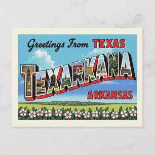 Cartão Postal Saudações de Texarkana