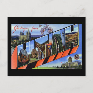 Cartão Postal Saudações de Utah