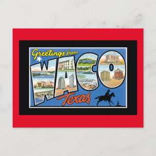 Cartão Postal Saudações de Waco Texas