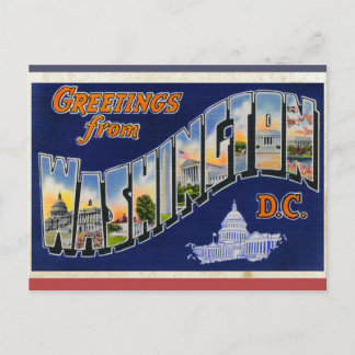 Cartão Postal Saudações De Washington DC!