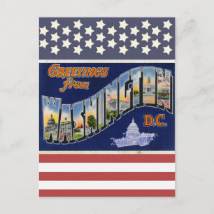 Cartão Postal Saudações De Washington DC!