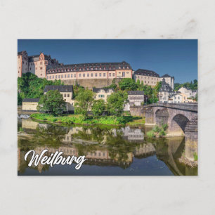 Cartão Postal Saudações de Weilburg, Alemanha