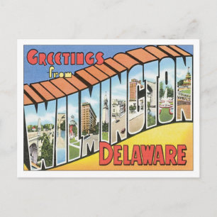 Cartão Postal Saudações De Wilmington Delaware