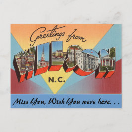 Cartão Postal Saudações de Wilson