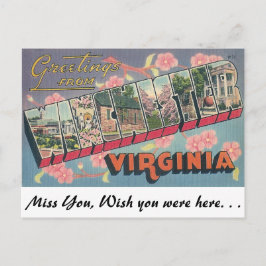 Cartão Postal Saudações de Winchester, Virgínia