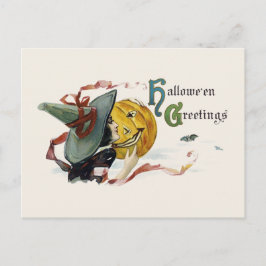 Cartão Postal Saudações de Witchy Halloween