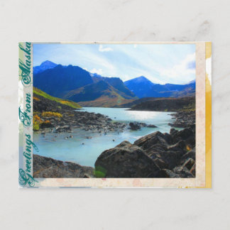 Cartão Postal Saudações Do Alasca - Sinfônica Lago Postcard