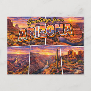Cartão Postal Saudações do Arizona