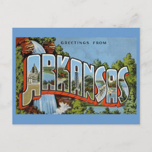 Cartão Postal Saudações Do Arkansas