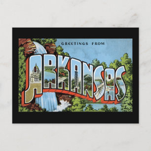 Cartão Postal Saudações do Arkansas