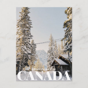Cartão Postal Saudações do Canadá