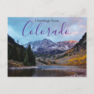 Cartão Postal Saudações do Cartão-postal Aspen do Colorado Mo