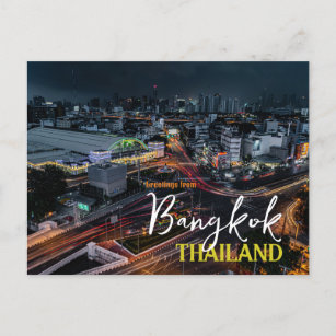 Cartão Postal Saudações do Cartão-postal Bangkok Tailândia
