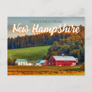Cartão Postal Saudações do Cartão-postal de New Hampshire