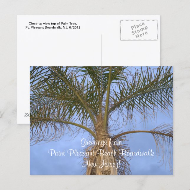 Cartão Postal Saudações do Cartão-Postal do Point Pleasant Beach (Frente/Verso)