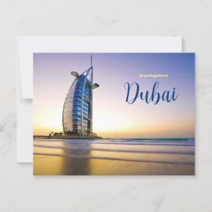 Cartão Postal Saudações do Cartão-Postal Dubai - EAU Cênica