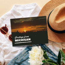 Saudações Do Cartão-Postal Michigan