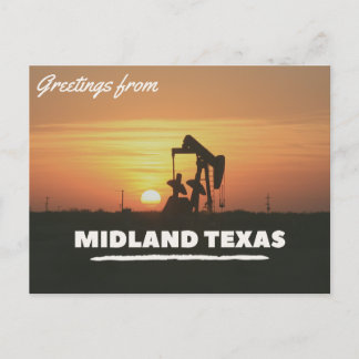 Cartão Postal Saudações Do Cartão-Postal Midland Texas