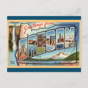 Cartão Postal Saudações do Cartão-postal Viagem do Oregon
