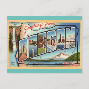 Cartão Postal Saudações do Cartão-postal Viagem do Oregon