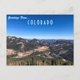 Cartão Postal Saudações do Cartaz do Colorado
