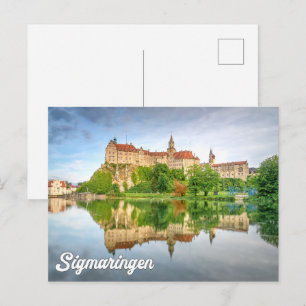Cartão Postal Saudações do Castelo de Sigmaringen, Alemanha