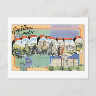 Cartão Postal Saudações do Colorado
