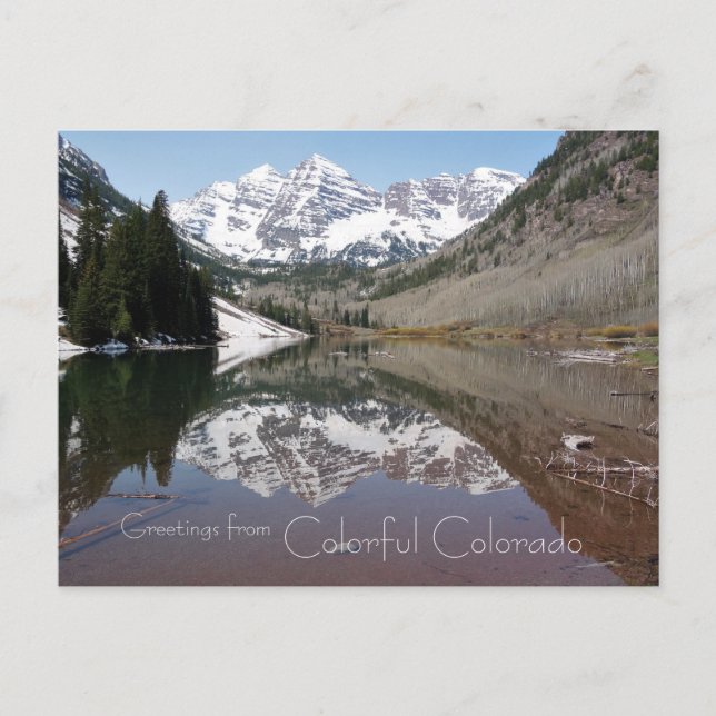 Cartão Postal Saudações do Colorful Colorado Postcard (Frente)