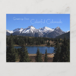 Cartão Postal Saudações do Colorful Colorado Postcard