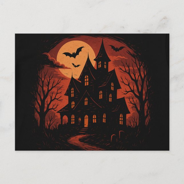 Cartão Postal Saudações do Diretor Assombrado (Frente)