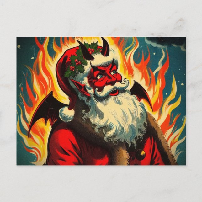 Cartão Postal Saudações do inferno (Frente)