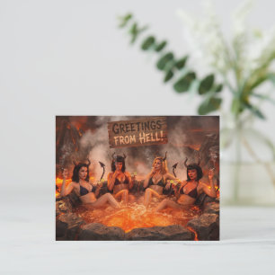 Cartão Postal Saudações do INFERNO
