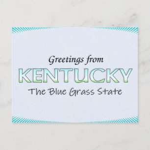 Cartão Postal Saudações do Kentucky