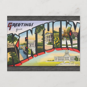 Cartão Postal Saudações Do Kentucky, Vintage
