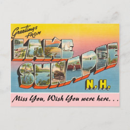 Cartão Postal Saudações do lago Sunapee