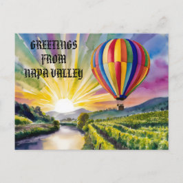 Cartão Postal Saudações do Napa Valley Viagem Edit Text Photo