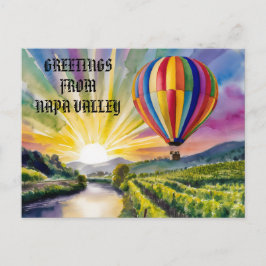 Cartão Postal Saudações do Napa Valley Viagem Edit Text Photo