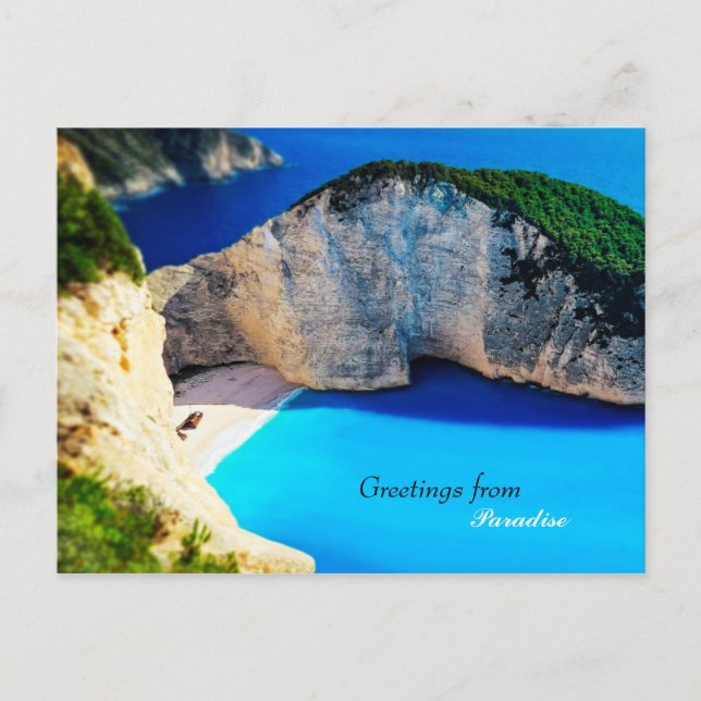 Cartão Postal Saudações do Paraíso (Frente)