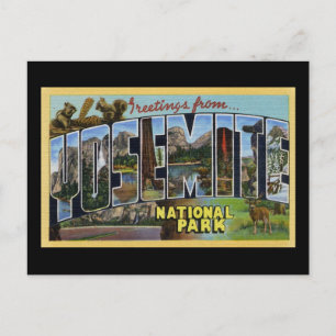 Cartão Postal Saudações Do Parque Nacional Yosemite