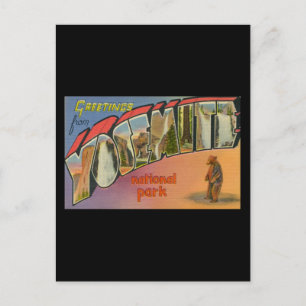 Cartão Postal Saudações Do Parque Nacional Yosemite