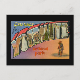 Cartão Postal Saudações Do Parque Nacional Yosemite