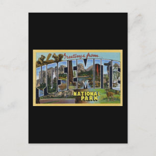 Cartão Postal Saudações Do Parque Nacional Yosemite