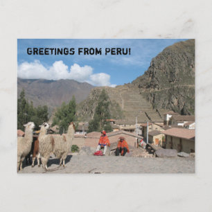 Cartão Postal Saudações do Peru!