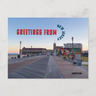 Cartão Postal Saudações do Postcard de Nova Jersey