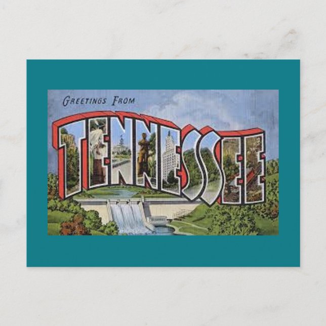 Cartão Postal Saudações Do Tennessee (Frente)