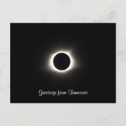 Cartão Postal SAUDAÇÕES DO TENNESSEE fotografia de eclipse |