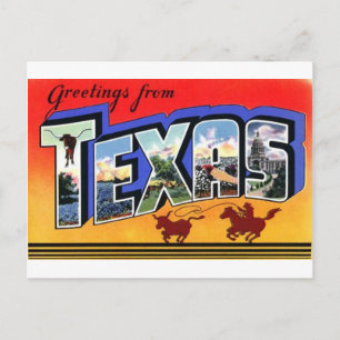 Cartão Postal Saudações Do Texas