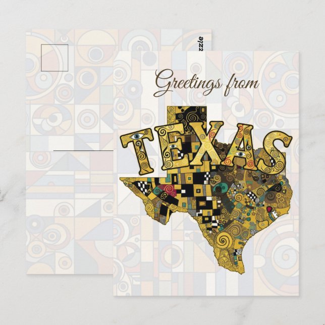Cartão Postal Saudações do Texas (Frente/Verso)