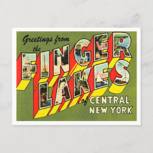 Cartão Postal Saudações dos Grandes Lagos da Nova Iorque Central