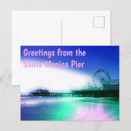Cartão Postal Saudações dos Papais noeis Monica Pier
